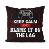 The keyboard handle of game fans is close to the pillow case, polyester pillow case and game fans