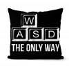 The keyboard handle of game fans is close to the pillow case, polyester pillow case and game fans