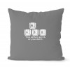 The keyboard handle of game fans is close to the pillow case, polyester pillow case and game fans