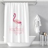 Nordic shower curtain ins digital printing polyester shower curtain waterproof, mildew proof and hole free shower curtain