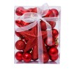 Christmas decorations 3cm set 30 Christmas ball tree top star Gift Box Set Christmas Tree Pendant