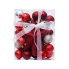 Christmas decorations 3cm set 30 Christmas ball tree top star Gift Box Set Christmas Tree Pendant