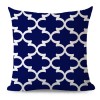 Japanese printed geometric pillow cover office sofa pillow back cushion cover polyester pillow cover