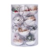 Hot Christmas decorations 6cm8cm / 16pcs transparent ball Christmas Ball Set Christmas Tree Pendant