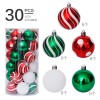Christmas decorations 6cm / 30pcs special shaped painted Christmas Ball Set Christmas Tree Pendant