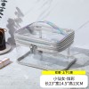 Tommill transparent waterproof cosmetic bag travel portable dry wet separation wash bag simple bath storage bag
