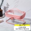 Tommill transparent waterproof cosmetic bag travel portable dry wet separation wash bag simple bath storage bag