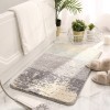 Flocking household door anti-skid floor mat household bathroom bathroom door absorbent foot mat door mat
