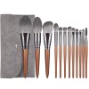 12 occasional makeup brushes, soft brushes, hair brushes, eye shadow brushes, and portable beauty tools.