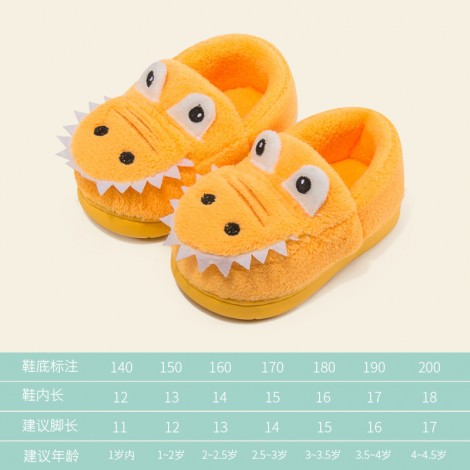 Baby cotton slippers, winter warm wool slippers, indoor non-slip soft sole for boys and girls