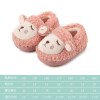 Cute baby home children's cotton shoes, non-slip warm children's shoes, casual cartoon baby fur slippers