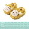 Cute baby home children's cotton shoes, non-slip warm children's shoes, casual cartoon baby fur slippers