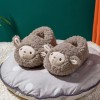 Cute baby home children's cotton shoes, non-slip warm children's shoes, casual cartoon baby fur slippers