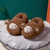 Cute baby home children's cotton shoes, non-slip warm children's shoes, casual cartoon baby fur slippers