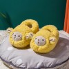 Cute baby home children's cotton shoes, non-slip warm children's shoes, casual cartoon baby fur slippers