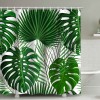 Shower curtain tropical plant shower curtain shower curtain Polyester Waterproof Shower Curtain no punching