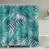 Shower curtain tropical plant shower curtain shower curtain Polyester Waterproof Shower Curtain no punching