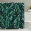 Shower curtain tropical plant shower curtain shower curtain Polyester Waterproof Shower Curtain no punching