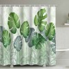 Shower curtain tropical plant shower curtain shower curtain Polyester Waterproof Shower Curtain no punching