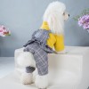 Dog cotton padded clothes with straps Winter Classic Plaid four legged clothes small and medium-sized dog pet clothes in stock