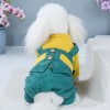 Pet clothing 2020 dog four legged cotton padded clothes small and medium-sized dog corduroy thickened coat autumn and winter clothes