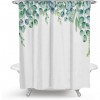 Flower plant shower curtain shower curtain shower curtain Polyester Waterproof Shower Curtain Set with hook