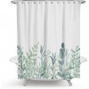 Flower plant shower curtain shower curtain shower curtain Polyester Waterproof Shower Curtain Set with hook