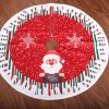 80cm Christmas printed Tree Skirt Christmas decorations Christmas tree bottom cartoon layout decoration