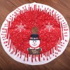 80cm Christmas printed Tree Skirt Christmas decorations Christmas tree bottom cartoon layout decoration