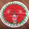 80cm Christmas printed Tree Skirt Christmas decorations Christmas tree bottom cartoon layout decoration