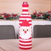Manufacturer Christmas knitted sweater cartoon red wine set wine bottle set Christmas wine bottle decoration Christmas wine set