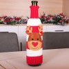Manufacturer Christmas knitted sweater cartoon red wine set wine bottle set Christmas wine bottle decoration Christmas wine set