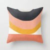 Earth color Morandi pillow case abstract oil painting rainbow geometry pillow case