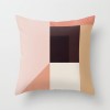 Earth color Morandi pillow case abstract oil painting rainbow geometry pillow case