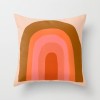 Earth color Morandi pillow case abstract oil painting rainbow geometry pillow case
