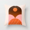 Earth color Morandi pillow case abstract oil painting rainbow geometry pillow case