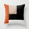 Earth color Morandi pillow case abstract oil painting rainbow geometry pillow case