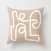 Earth color Morandi pillow case abstract oil painting rainbow geometry pillow case