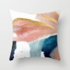Earth color Morandi pillow case abstract oil painting rainbow geometry pillow case