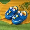 Children's cotton shoes, winter non-slip thermal wool slippers, home dinosaur boys' cotton slippers
