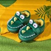 Children's cotton shoes, winter non-slip thermal wool slippers, home dinosaur boys' cotton slippers