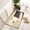 Cartoon flocking doormat household bedroom toilet doormat bathroom non slip doormat