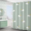 Cartoon shower curtain polyester shower curtain digital printing thickened waterproof toilet curtain balcony curtain customization