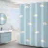 Cartoon shower curtain polyester shower curtain digital printing thickened waterproof toilet curtain balcony curtain customization
