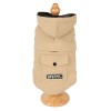 2020 new product dog clothing Corgi Bichon autumn and winter plus velvet solid color sleeveless hooded vest pet clothes	