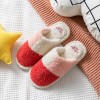 Cotton slippers female home autumn and winter cute thick-soled non-slip couple indoor confinement warm winter wool slippers male home