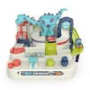  Dinosaur Adventure Toys Cars and Trains Passing Through the Tracks Sliding Manual Educational Toys
