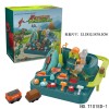  Dinosaur Adventure Toys Cars and Trains Passing Through the Tracks Sliding Manual Educational Toys