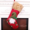 Kaicheng hemp knitted rough Christmas socks faceless old man Christmas socks Christmas Decoration pendant