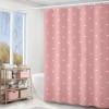Polyester shower curtain leaves digital printing shower curtain creative shower curtain